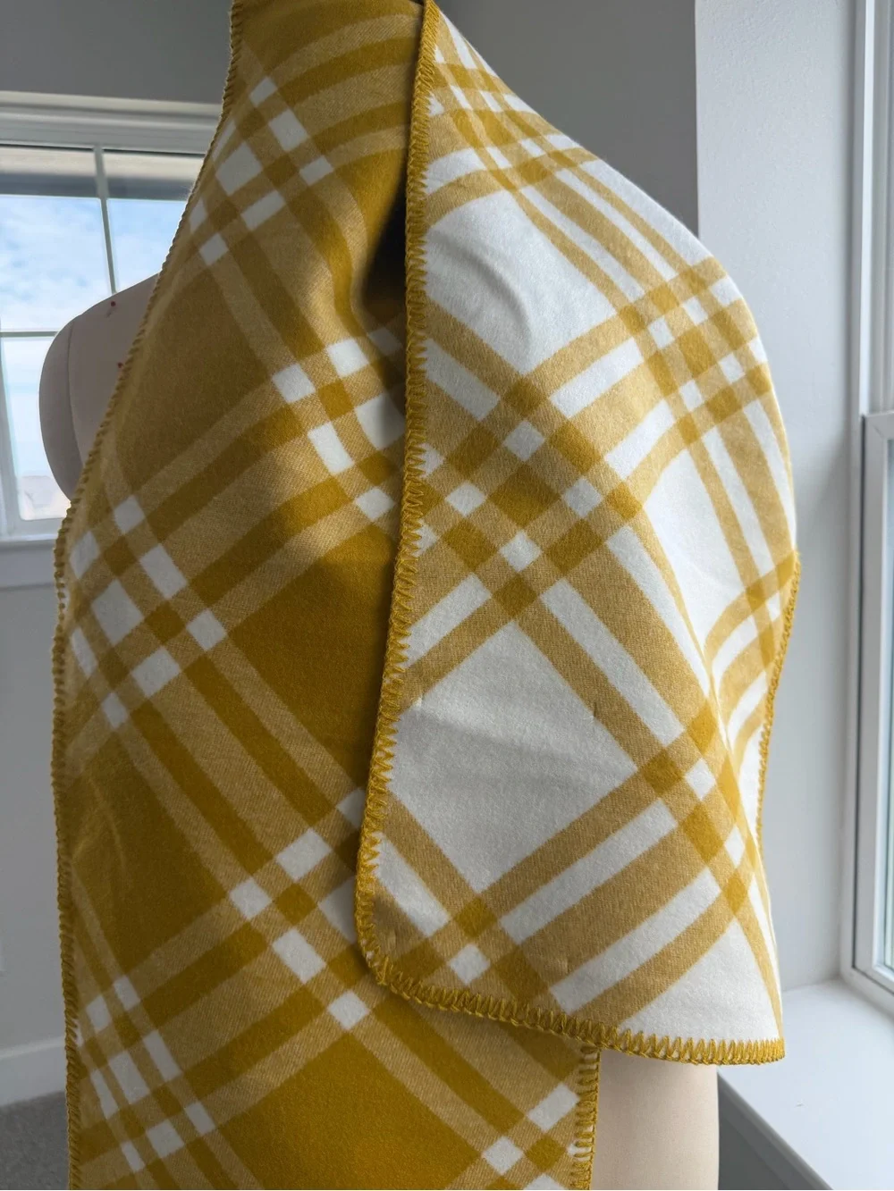 Burberry Check wool hooded scarf